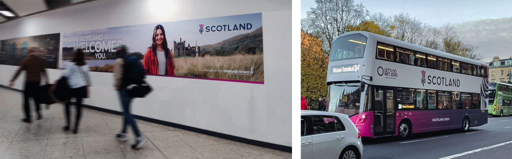Brand Scotland advert at Edinburgh Airport